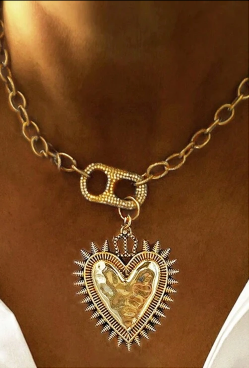 Heart on Fire Necklace