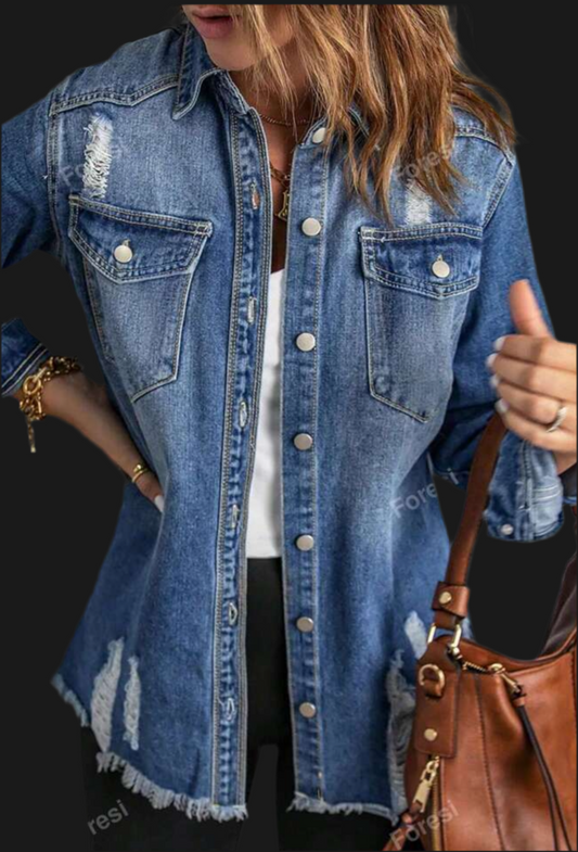 Bonfire Ready Denim Shacket