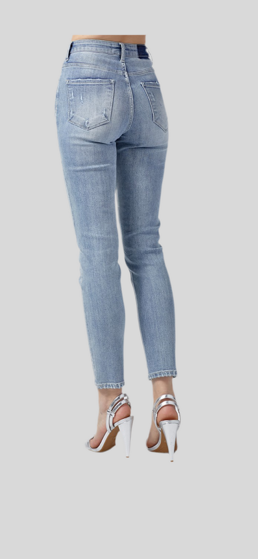 Risen Rachel Distressed Skinny Jean