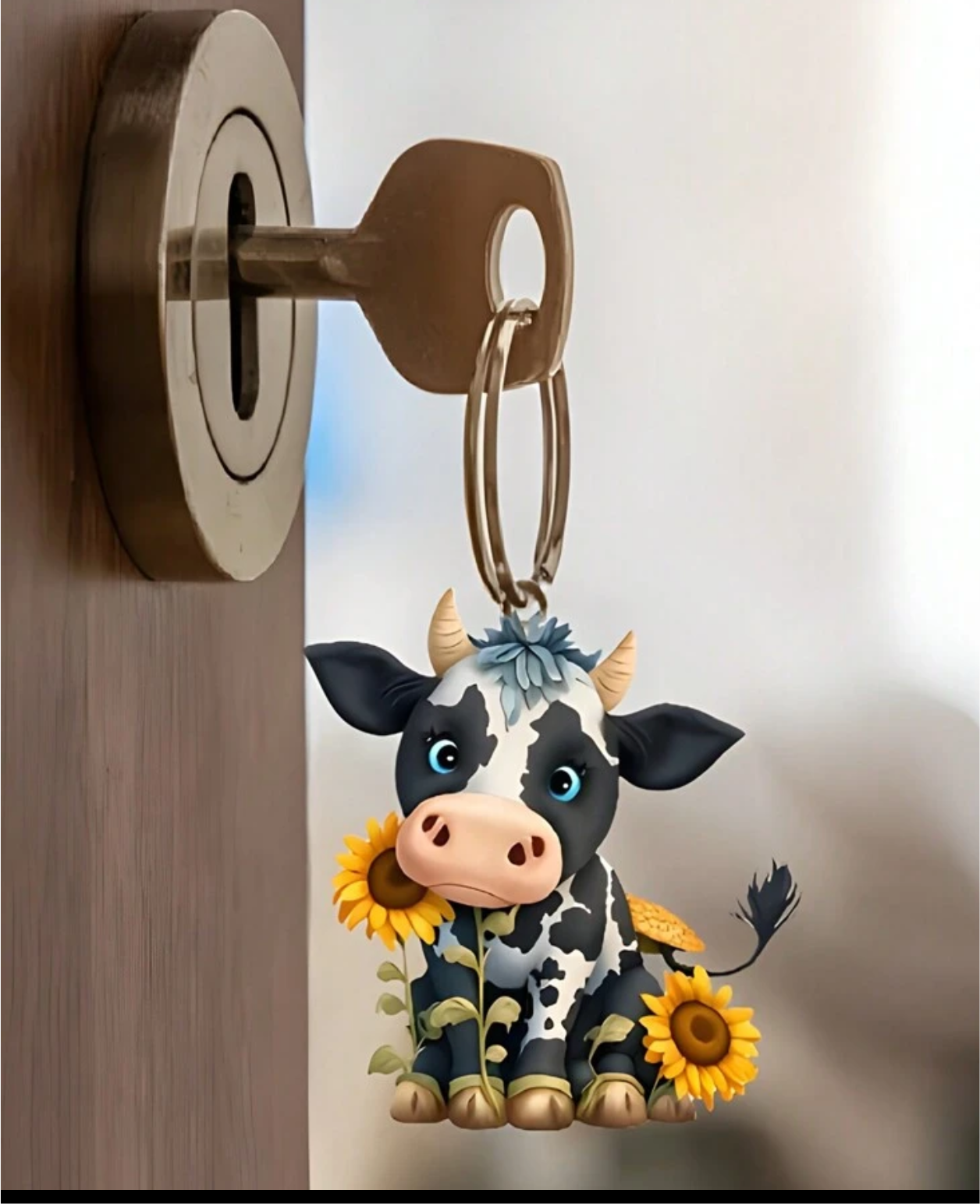 Daisy The Cow Keychain