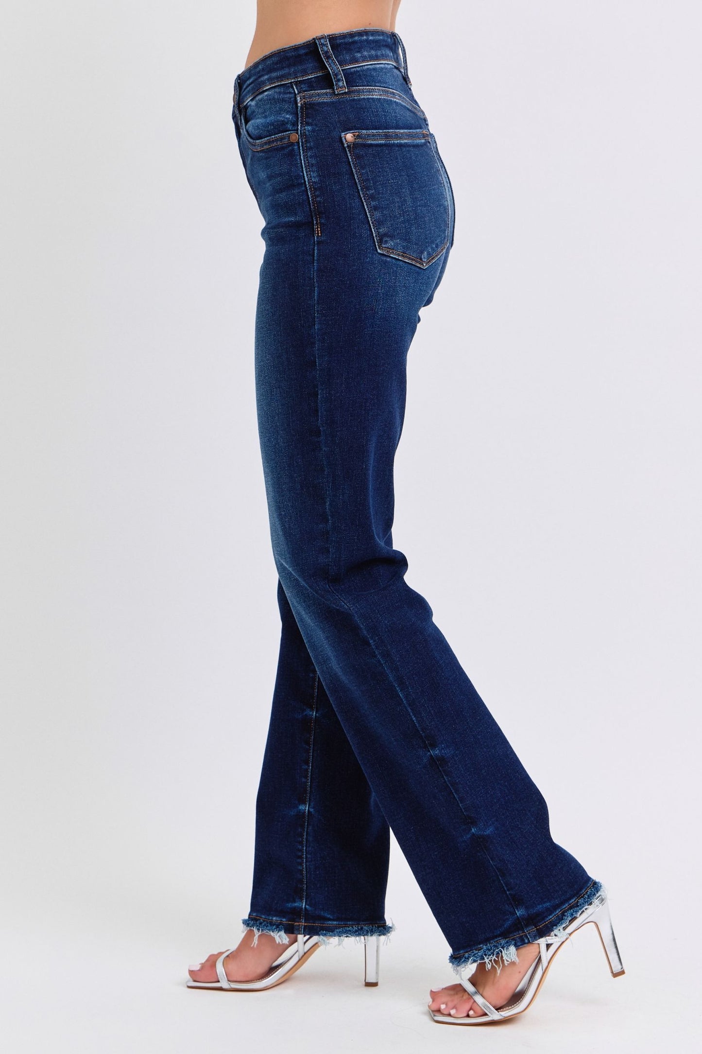 Judy Blue Dark Fray Jeans