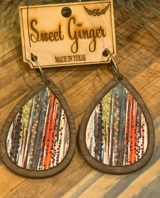 Sweet Ginger Splash Earrings